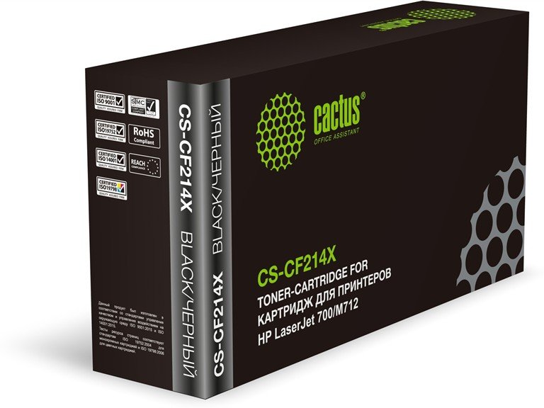 Картридж CACTUS CF214X ( CS-CF214X) черный лазерный (17500стр.) для HP LJ 700/M712