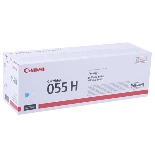 Картридж лазерный Canon 055 H C 3019C002 голубой (5900стр.) для Canon MF645Cx/MF643Cdw/MF641Cw/LBP623Cdw/621Cw