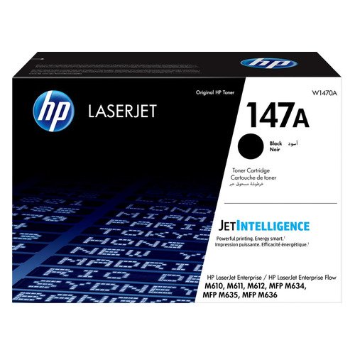 Картридж лазерный HP 147A W1470A черный (10500стр.) для HP LaserJet M610dn