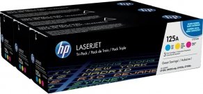 Картридж лазерный HP 126A CF341A голубой/пурпурный/желтый набор (1000стр.) для HP LJ CP1025