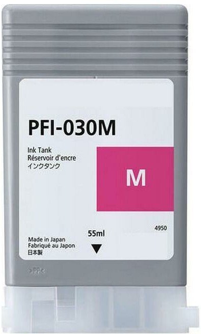 Картридж струйный Canon PFI-030M 3491C001 пурпурный (55мл) для Canon imagePROGRAF TM-240, TM-340