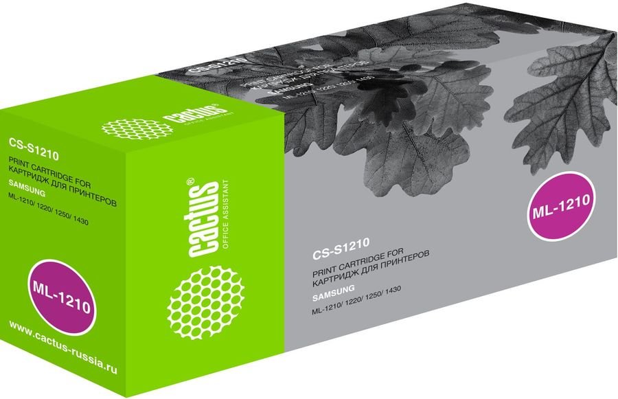 Картридж Cactus CS-S1210 (ML-1210D3) для принтеров SAMSUNG ML-1210/1220/1250/1430. 2500 стр.