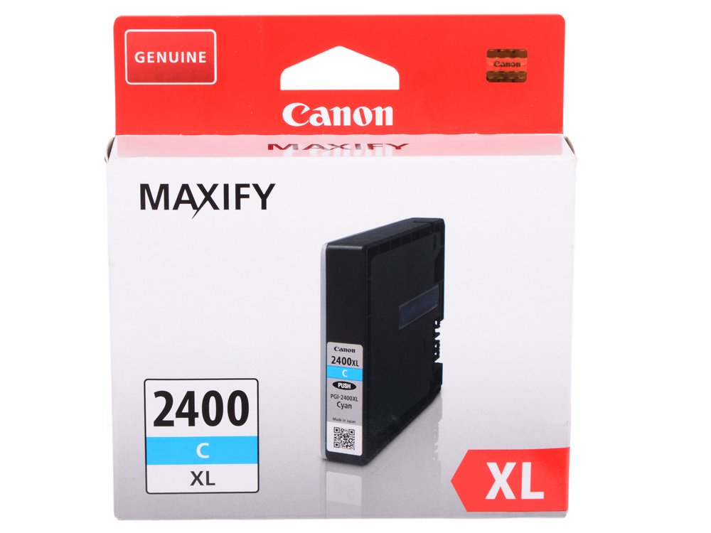 Картридж PGI-2400XL C для MAXIFY Canon iB4040, МВ5040 и МВ5340. Голубой. 1500 страниц.