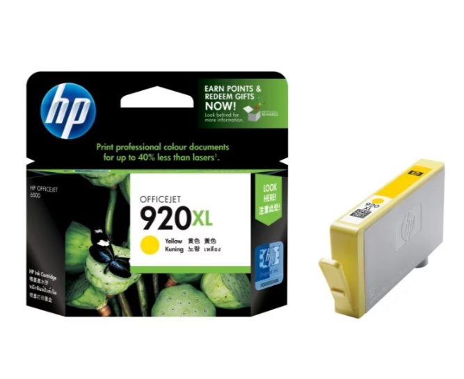 Картридж струйный HP 920XL CD974AE желтый (700стр.) для HP OJ 6000/6500