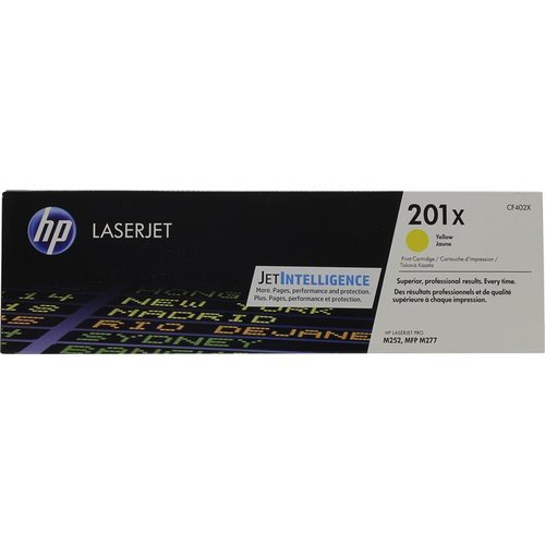 Картридж лазерный HP 201X CF402X желтый (2300стр.) для HP CLJ Pro M252/M277