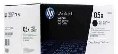 Картридж лазерный HP 05X CE505XD черный x2упак. (6500стр.) для HP LJ P2055