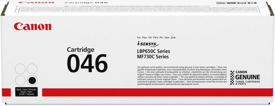 Картридж лазерный Canon 046 BK 1250C002 черный (2200стр.) для Canon i-SENSYS LBP650/MF730