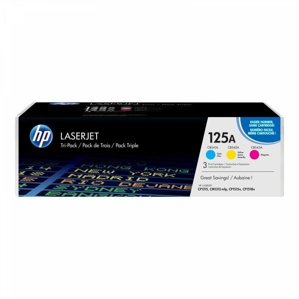 Картридж лазерный HP CF373AM голубой/пурпурный/желтый x3упак. (1400стр.) для HP CP1215/1515