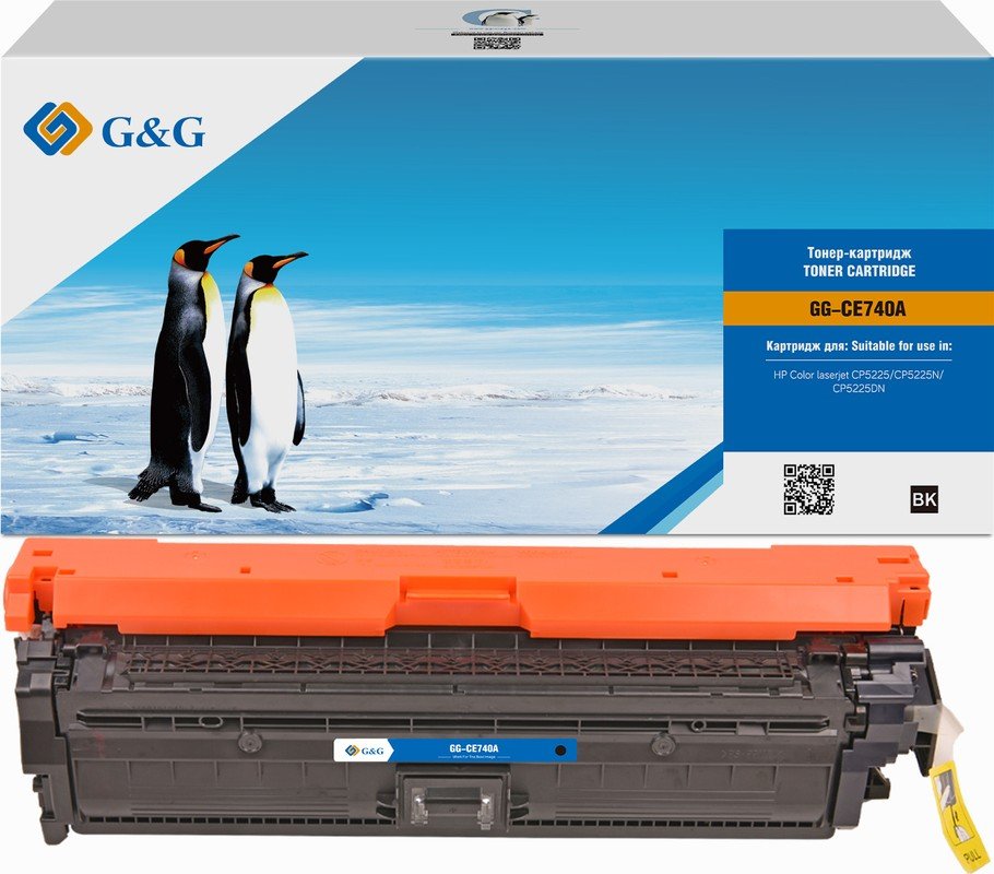 Картридж лазерный G&G GG-CE740A черный 7000стр для HP LJ CP5220/CP5221/CP5223/CP5225