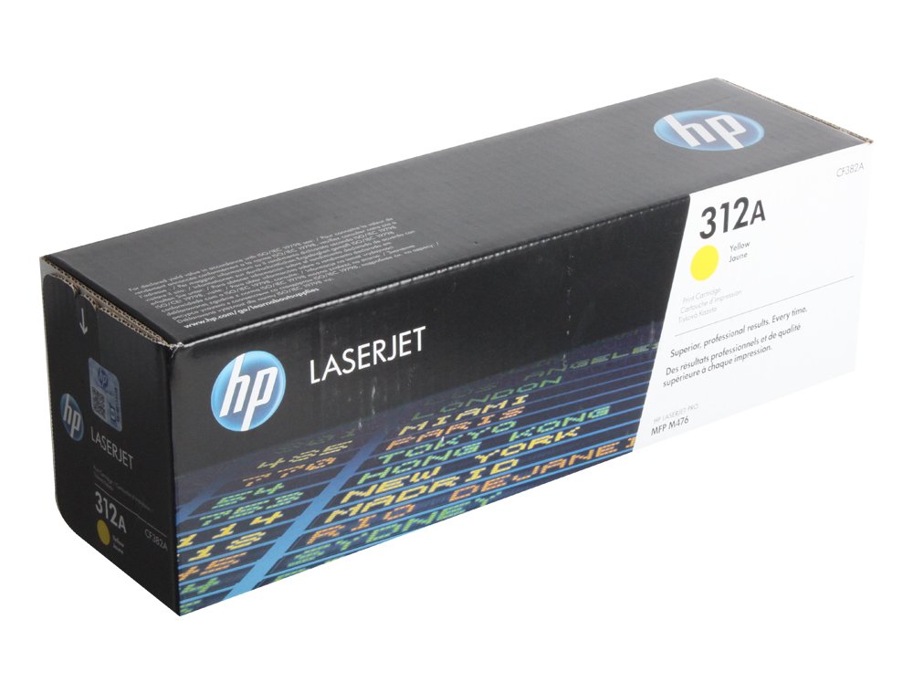 Картридж лазерный HP 312A CF382A желтый (2400стр.) для HP CLJ Pro M476