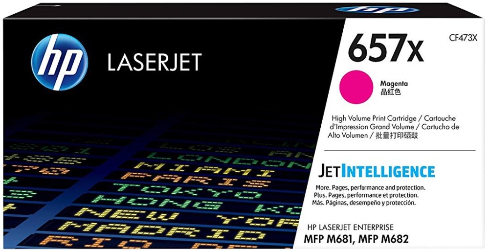 Картридж лазерный HP 657X CF473X пурпурный (23000стр.) для HP CLJet Enterprise Flow M681z/M682z/681dh/681f