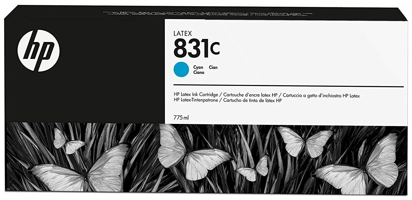 Картридж HP CZ695A 831C 775ml Cyan Latex Ink Cartridge