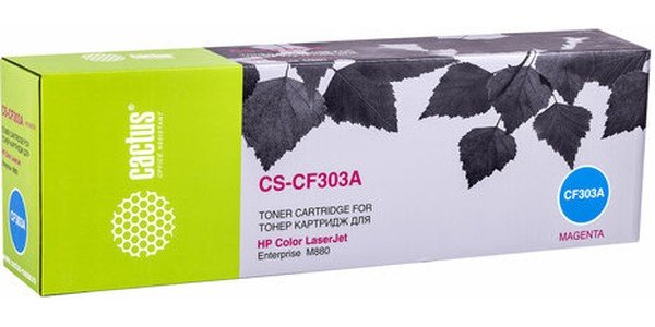 Картридж лазерный Cactus CS-CF303A CF303A пурпурный (32000стр.) для HP CLJ Ent M880/M880z/M880z+