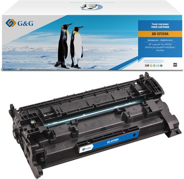 Картридж лазерный G&G GG-CF259A (есть ограничения по прошивке) черный (3000стр.) для HP LJ M304/M404/MFP M428
