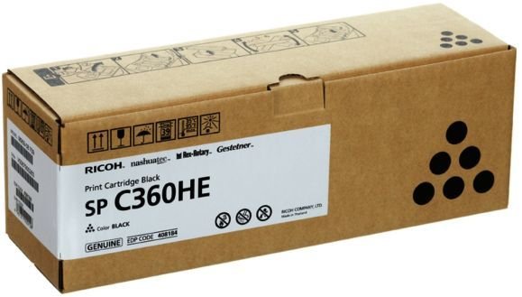 Принт-картридж Ricoh SP C360HE (408186) для SP C360DNw/SP C360SNw/SP C360SFNw/SP C361SFNw. Пурпурный. 6000 страниц.