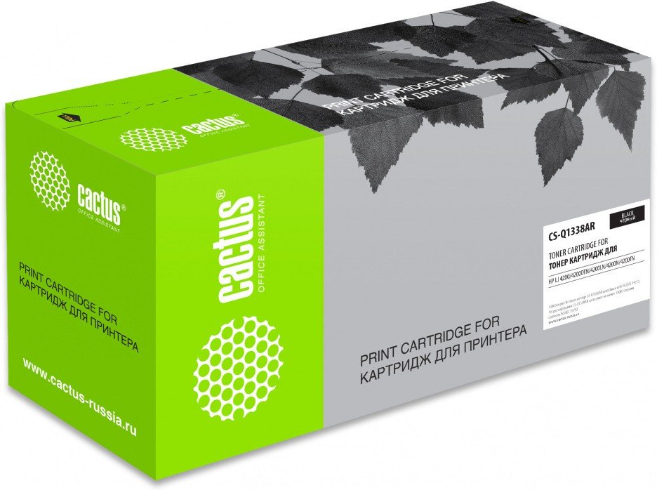 Картридж лазерный Cactus CS-Q1338AR Q1338A черный (13000стр) для HP LJ 4200/4200DTN/4200LN/4200N/4200TN