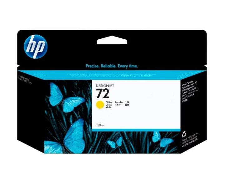 HP C9373A Картридж №72, Yellow {DJ T610/T1100, Yellow (130ml)}