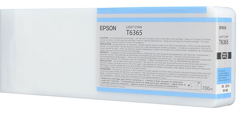 Картридж струйный Epson T6365 C13T636500 светло-голубой (700мл) для Epson St Pro 7900/9900