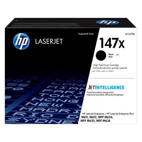 Картридж лазерный HP 147X W1470X черный (25200стр.) для HP LaserJet M610dn