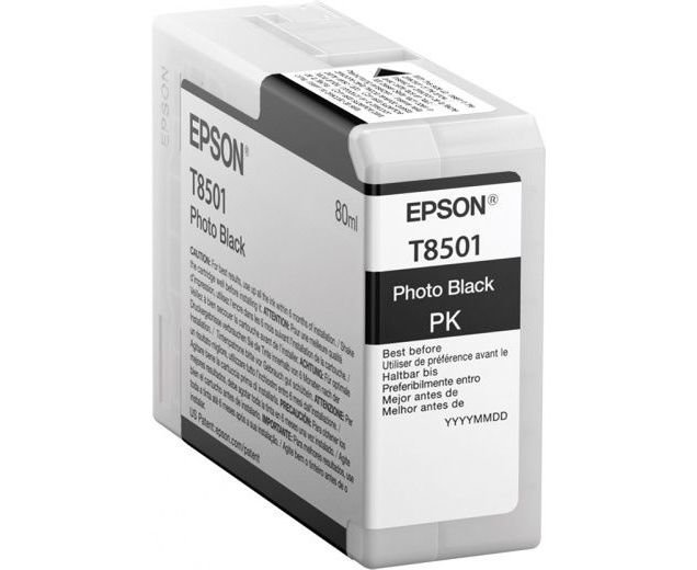 Картридж струйный Epson T8501 C13T850100 фото черный (80мл) для Epson SureColor SC-P800