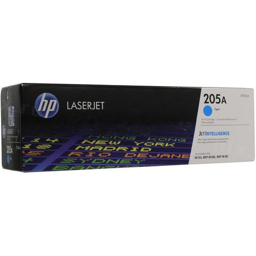 Картридж лазерный HP 205A CF531A голубой (900стр.) для HP MFP M180/181
