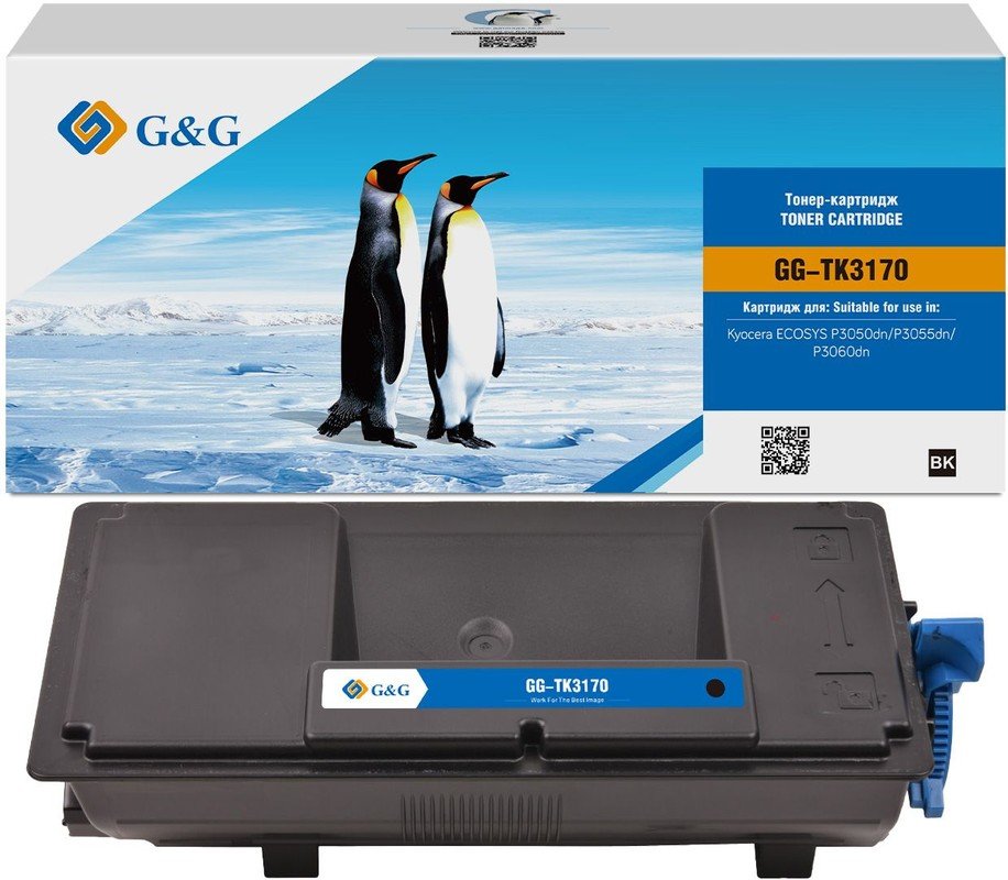 Картридж лазерный G&G GG-TK3170 черный 15500стр для Kyocera Ecosys P3050dn/P3055dn/P3060dn
