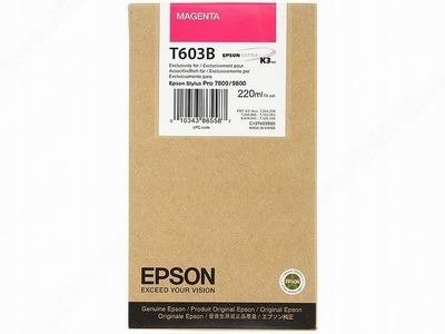 Картридж струйный Epson T603B C13T603B00 пурпурный (220мл) для Epson St Pro 7880/9800