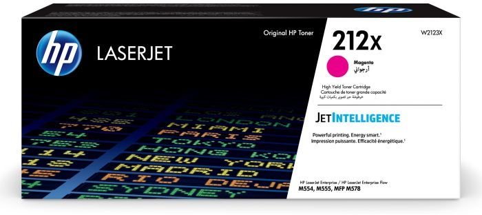 Картридж лазерный HP 212X W2123X пурпурный (10000стр.) для HP CLJ Enterprise M554/M555