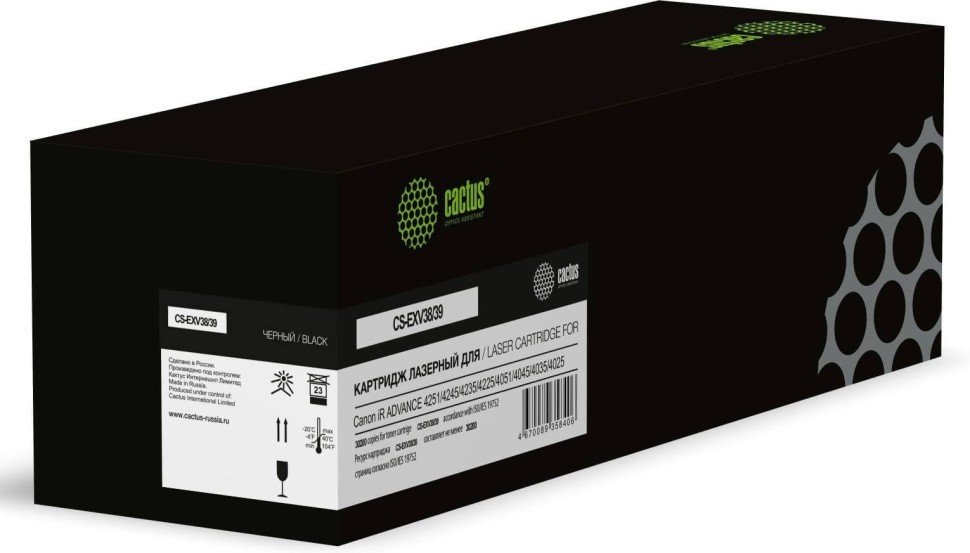 Картридж лазерный Cactus CS-EXV38/39 C-EXV38/39 черный 30200стр для Canon iR ADVANCE 4251/4245/4235/4225/4051/4045/4035/4025 с чипом