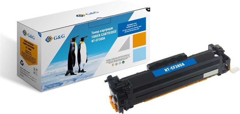 Картридж лазерный G&G GG-CF380A черный 2400стр для HP LJ Pro M476dn/M476nw/M476dw
