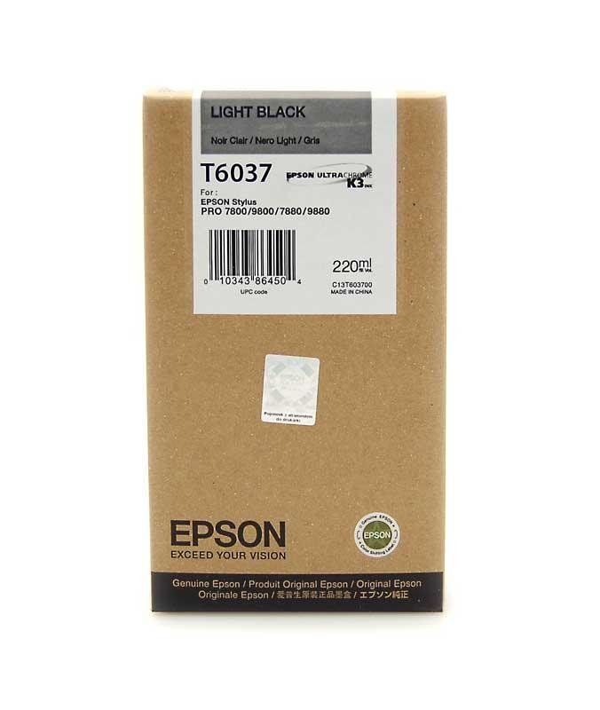Картридж струйный Epson T6037 C13T603700 серый (220мл) для Epson St Pro 7880/9880