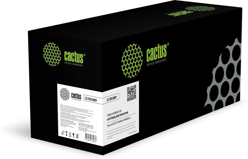 Картридж лазерный Cactus CS-TK5380Y TK-5380Y желтый (10000стр) для Kyocera ECOSYS PA4000cx/MA4000cifx