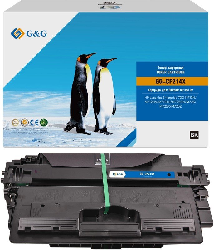 Картридж лазерный G&G GG-CF214X (CF214X) черный (17500стр.) для HP LJ Ent 700 M712N/M712DN/M712XH/M725DN/M725/M725X/M725Z