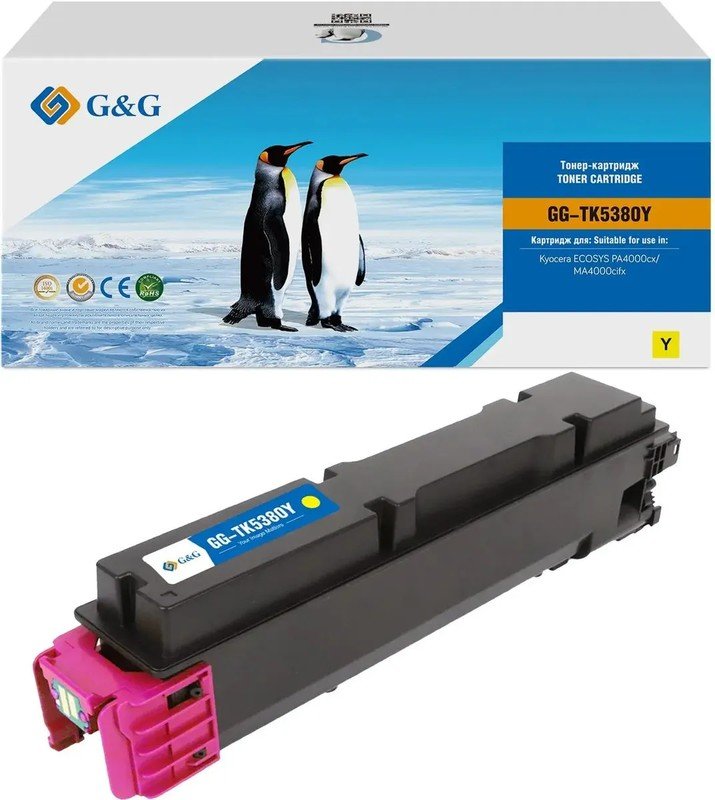Картридж лазерный G&G GG-TK5380Y желтый 10000стр для Kyocera Ecosys PA4000cx/MA4000cifx