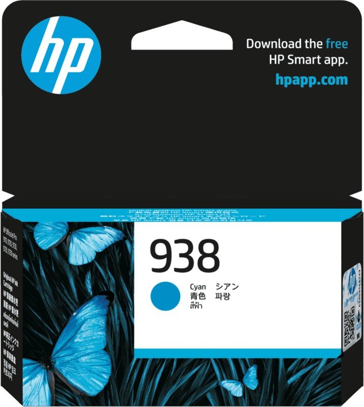 Картридж HP 4S6X5PE Ink Cartridge 938 Cyan