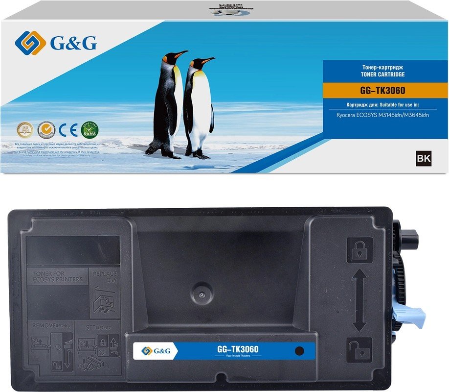 Картридж лазерный G&G GG-TK3060 TK3060 черный (14500стр) для Kyocera ECOSYS M3145idn/M3645idn