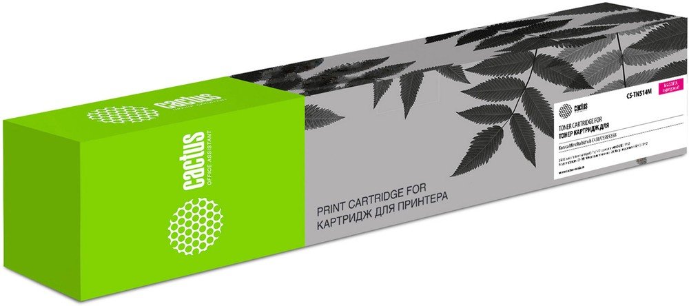 Картридж Cactus TN-514M (CS-TN514M) лазерный пурпурный (26000стр.) для Konica Minolta bizhub C458/C558/C658