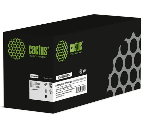 Картридж лазерный Cactus CS-TK3400-MPS TK-3400 черный 23000стр для Kyocera PA4500x/PA5000x/PA5500x/PA6000x/MA4500x/MA4500fx с чипом