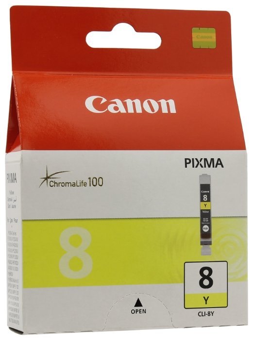 Картридж CLI-8Y Yellow для Canon IP-4200/5200/6600D/MP500/800 (0623B024)