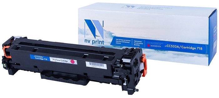 Картридж совместимый NVPrint NV-CC533A/718M HP CC533A/Canon 718 Magenta для для LJ Color CP2025/ (2800k)