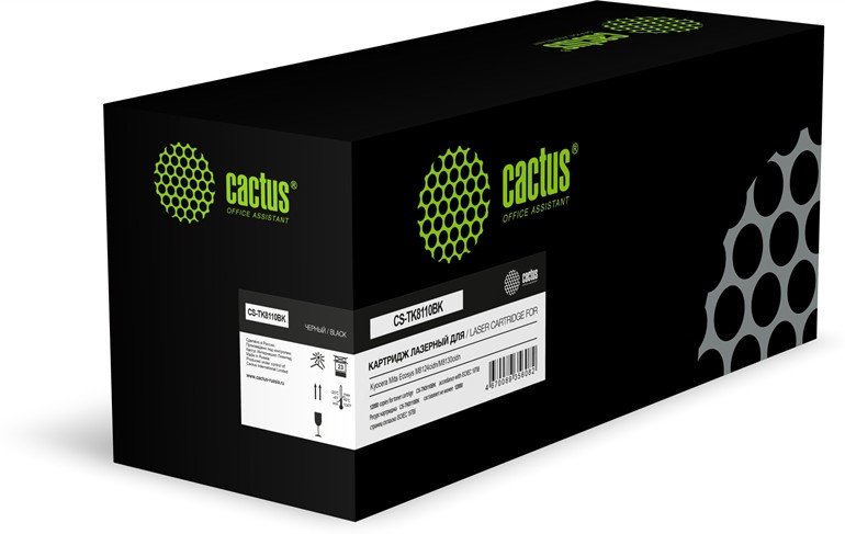 Картридж лазерный Cactus CS-TK8110BK TK-8110BK Asia-Pacific черный 12000стр для Kyocera Mita Ecosys M8124cidn/M8130cidn