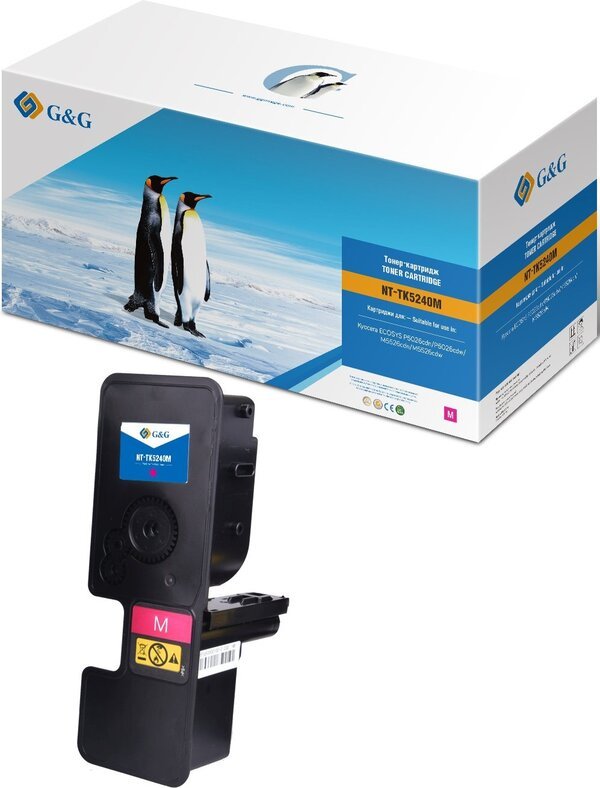 Картридж лазерный G&G GG-TK5240M пурпурный 3000стр для Kyocera Ecosys P5026cdn/P5026cdw Ecosys M5526cdn/M5526cdw
