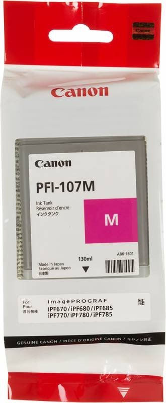 Картридж струйный G&G GG-PFI107M пурпурный (130мл) для Canon imageProGRAF iPF670/680/685/770/780/785