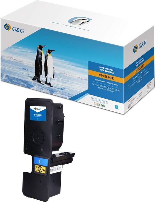Картридж лазерный G&G GG-TK5240C голубой 3000стр для Kyocera Ecosys P5026cdn/P5026cdw Ecosys M5526cdn/M5526cdw