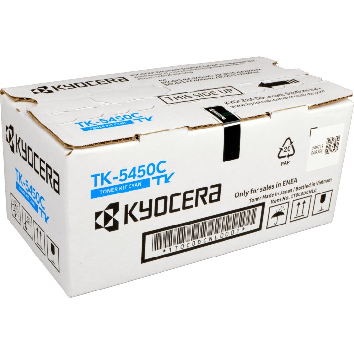 Картридж лазерный Kyocera TK-5450C 1T0C0DCNL0 голубой 3200стр для Kyocera Kyocera Ecosys PA2600cx, Ecosys PA2600cwx, Ecosys MA2600cfx