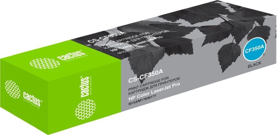 Тонер Картридж Cactus CS-CF350A черный для HP M176/M177 (1300стр.)