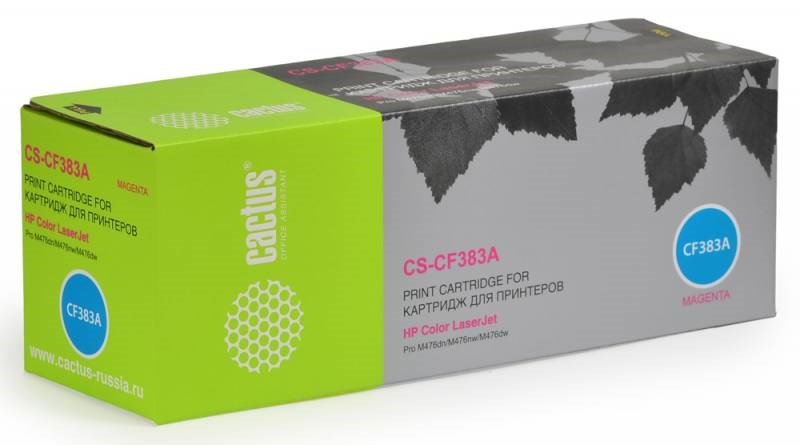 Картридж лазерный Cactus CS-CF383A пурпурный (2700стр.) для HP LJ Pro M476dn/M476nw/M476dw