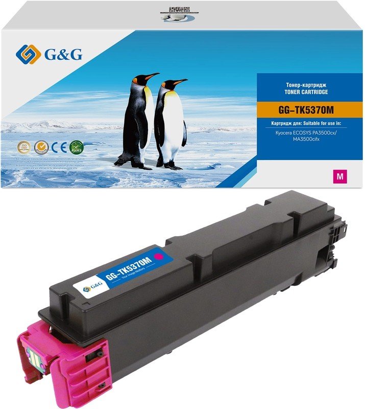 Картридж лазерный G&G GG-TK5370M пурпурный 5000стр для Kyocera Ecosys PA3500cx/MA3500cifx