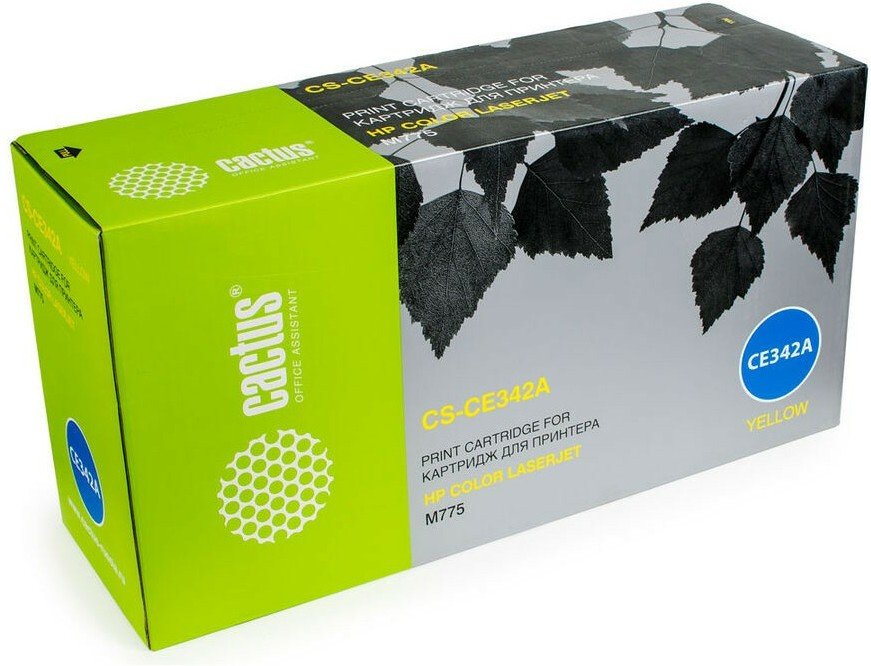 Картридж лазерный Cactus CS-CE342A CE342A желтый (16000стр.) для HP CLJ M775