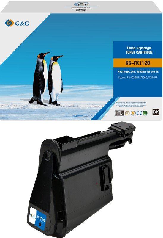Картридж лазерный G&G GG-TK1120 черный (3000стр) для Kyocera FS-1025MFP/1060/1125MFP